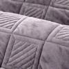 Short Plush Grey Color Sofa Towel European Brief Thicken Quilted Sofa Cover Slip Resistant European Couch Cover for Living Room