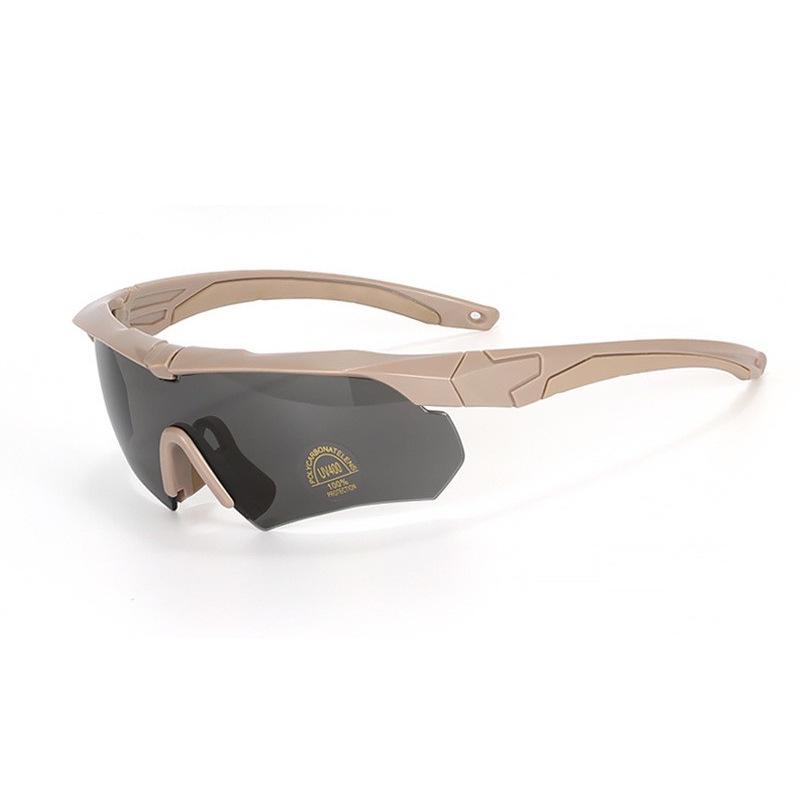 

Polarized Tactical Goggles - Military Outdoor Photochromic Sunglasses for Myopia, Windproof Explosion-Proof Protective Gear for Shooting and Cycling.