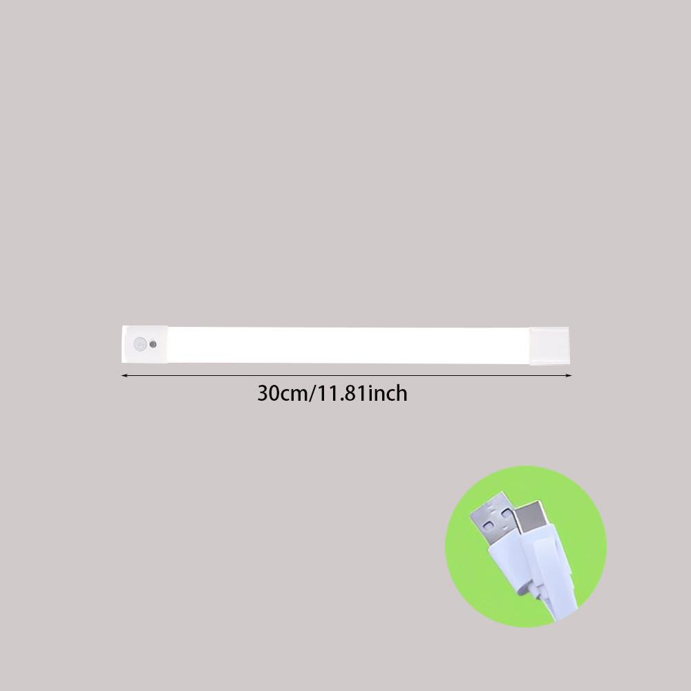 

Светильник с датчиком движения Беспроводной светодиодный ночник Перезаряжаемый светильник Лампа для шкафа Гардеробная лампа Подсветка для лестницы Для кухни Спальни 2 color in one lamp