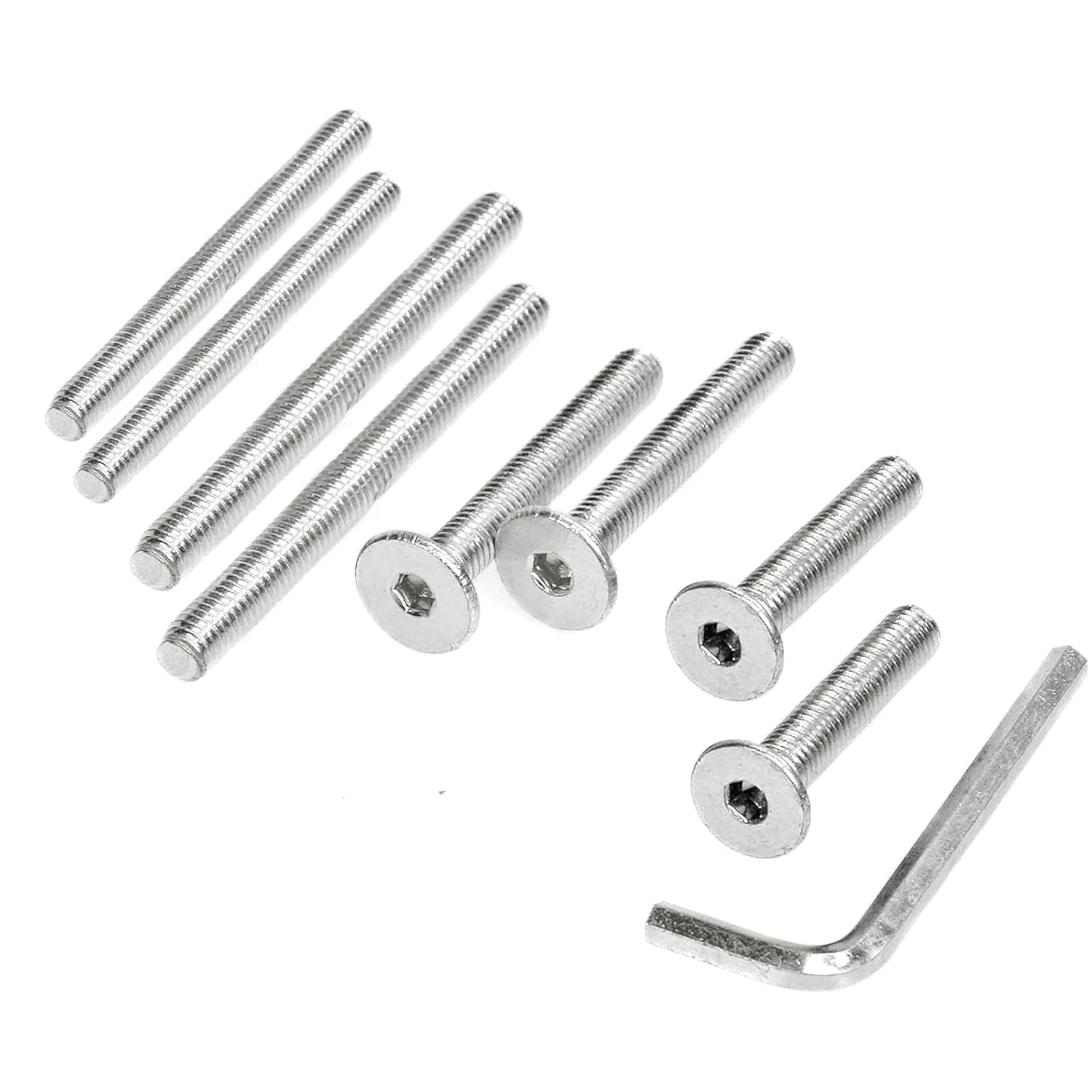 Replacement Screws for Cat Scratching Posts - M8 & M10 with Allen Key (4 Bolts & 4 Screws) - No Cat Scratching Post Included