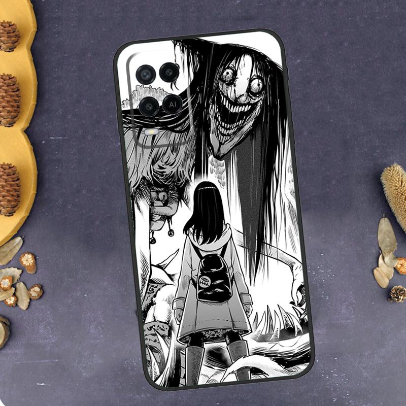 Horror Manga Stil Handyhülle Für Oppo A79 A18 A38 A58 A78 A98 A17 A40 A60 A80 A16 A76 A96 A15 A74 A94 A54 A77