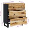 Sideboard 60x33x75 cm Solid Mango Wood