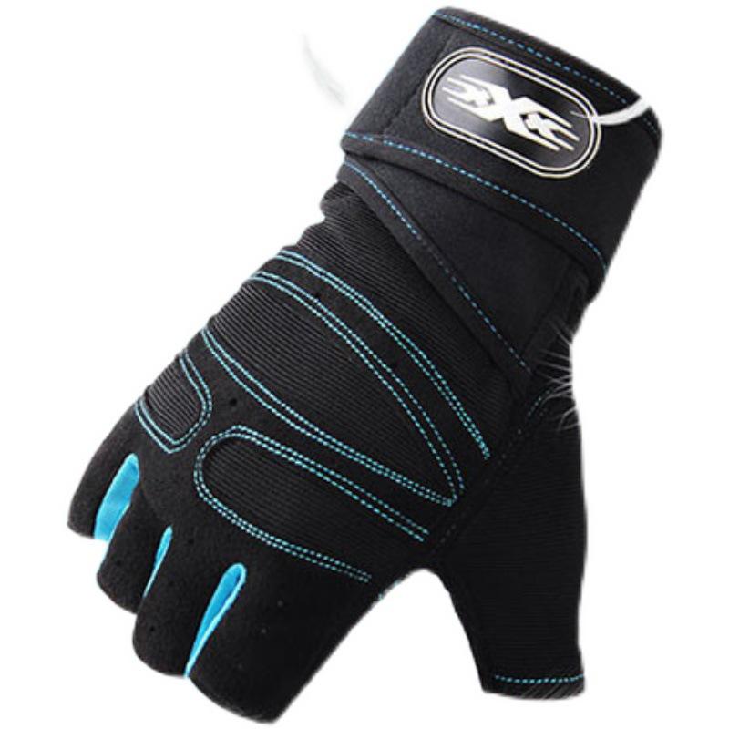 Men's Tactical Half-Finger Cycling & Climbing Gloves - Long Wrist, Breathable, Anti-Slip, Wear-Resistant