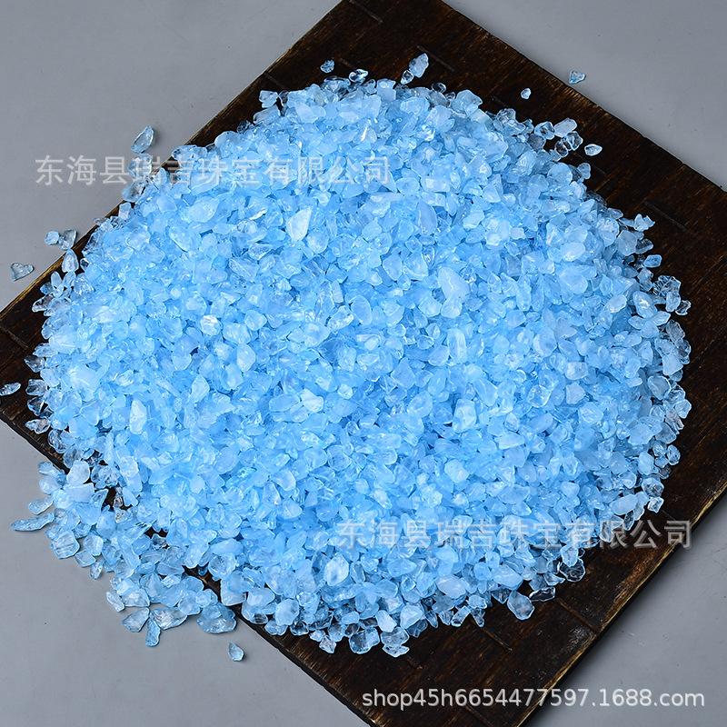 Blue Crystal Imitation Aquamarine Sand for Epoxy DIY and Handmade Decoration