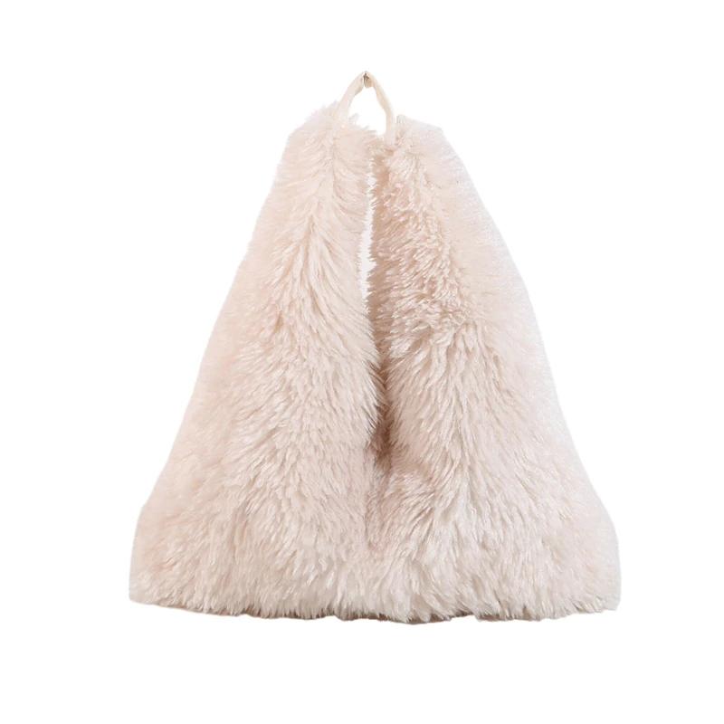 Simple Feminine Fur Shoulder Bag Large Capacity Casual Bags Versatile Bag New Styles