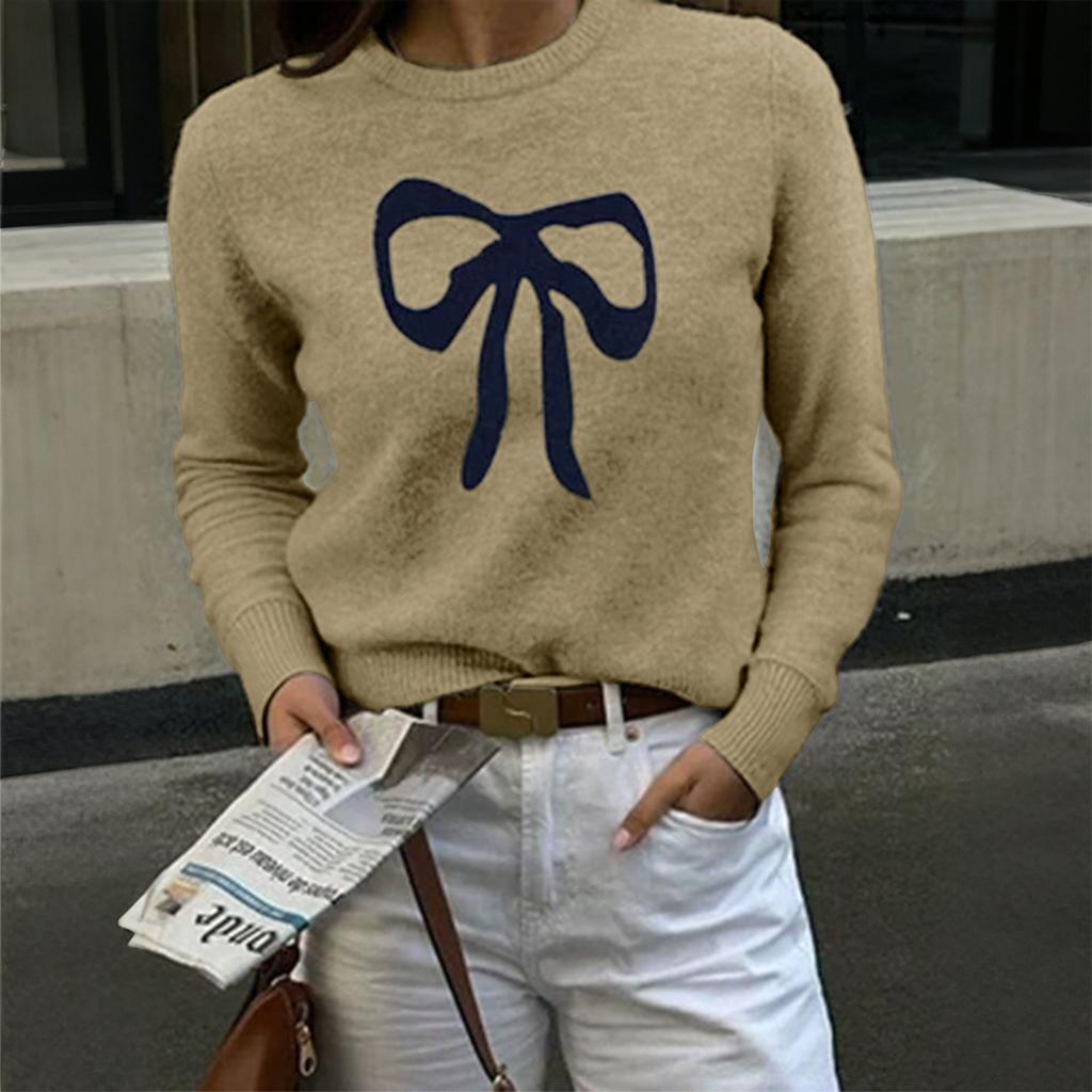 Casual Solid Color Sweater for Women 2025 Autumn and Winter