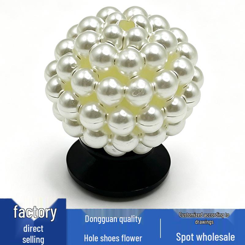 Versatile Cute Metal Pearl Shoe Flower Accessories for Shoe Buckles and Decorations