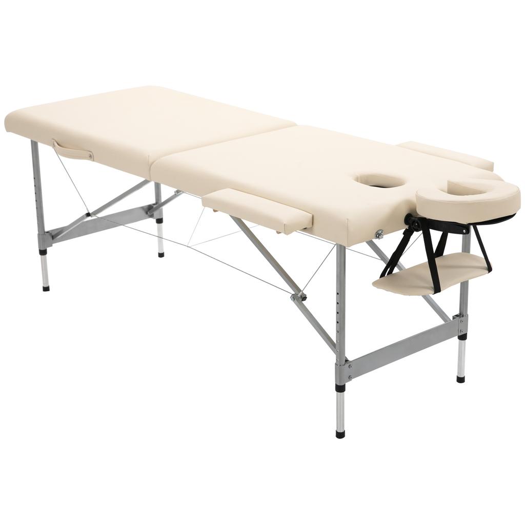 Massage Table Foldable, incl. Face Opening, Armrests, Hand Rests, Massage Table Mobile, 186 cm x 71 cm x 83 cm