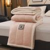 LISM Quilted Three-Layer Milk Velvet Warm Blanket