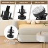 8/4PCS Furniture Leg Leveling Feet Table Chair Leg Levelers Adjustable Height Can Withstand 1320 Lbs for Cabinets Sofa Desks