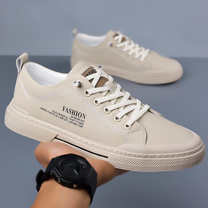 Fashion Classic Men Leather Casual Shoe British Leather Sneakers New Trendy Skateboard Footwear Outdoor Tenis Masculino Fashion Sneakers