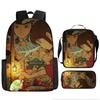 Spirited Away Hayao Miyazaki Kids Backpack Set 3-in-1 Large Capacity Waterproof Fashion Backpack