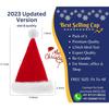Santa Hat Plush Fur Christmas Cap Red Unisex Free Size