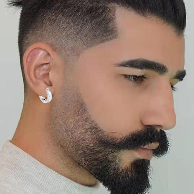 1/12 Pairs Stainless Steel Non-Piercing Magnetic Stud Earrings Unisex CZ Magnet Ear Clip Women And Men Punk Hip Hop Earring Set