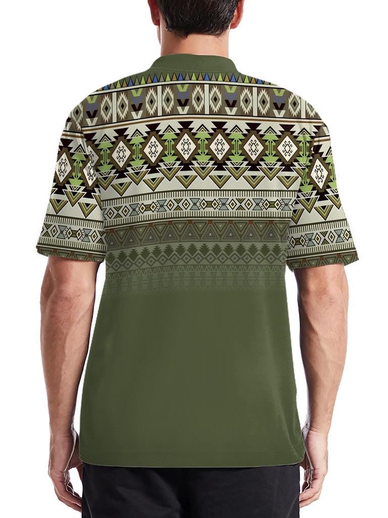 2026 Summer Men's Polo Shirt 3D Printed Pattern Breathable Lightweight Casual Sports Outdoor Men's Clothing