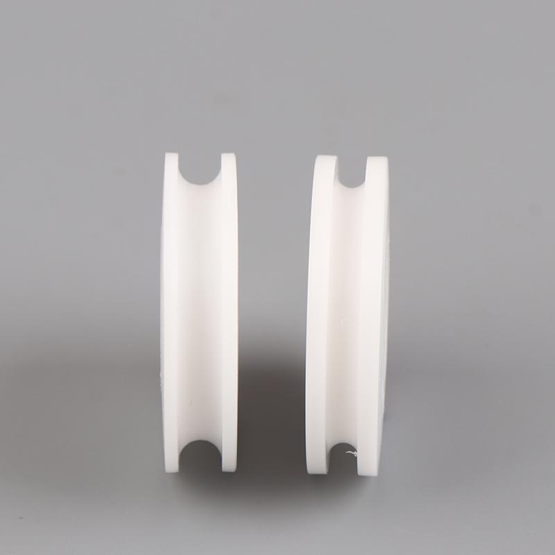 8*50*12Mm Wide Slot 5/7Mm U Groove Roller Guide Wheel Pom Nylon Groove Wire Rope Bearing