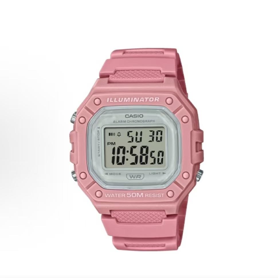 CASIO Unisex YOUTH Pink Watch W-218HC-4AV(Watch3--)