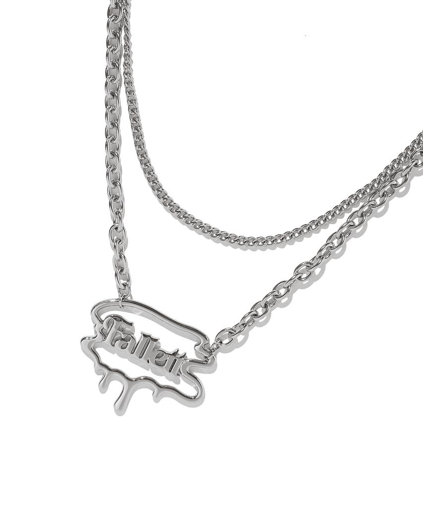 Fallett Brush Logo Layered Necklace