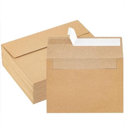 20pcs Blank Kraft Paper Postcard Multi-function Greeting Card Kraft Envelopes  Gift Packaging