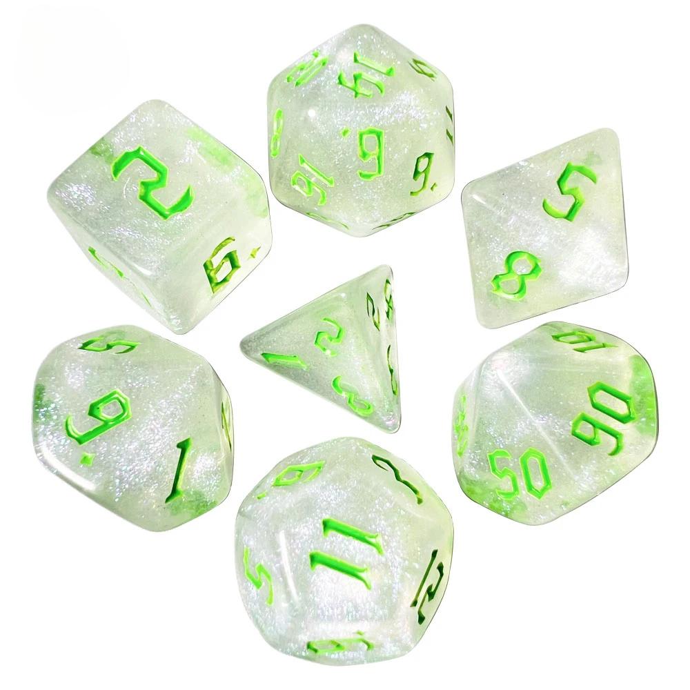

Dice Dice Amazing Color Mix Fantasy Starlight Effect Unique Retro Font Style Suitable for Rolling Card Game High Quality Practical Daily Use