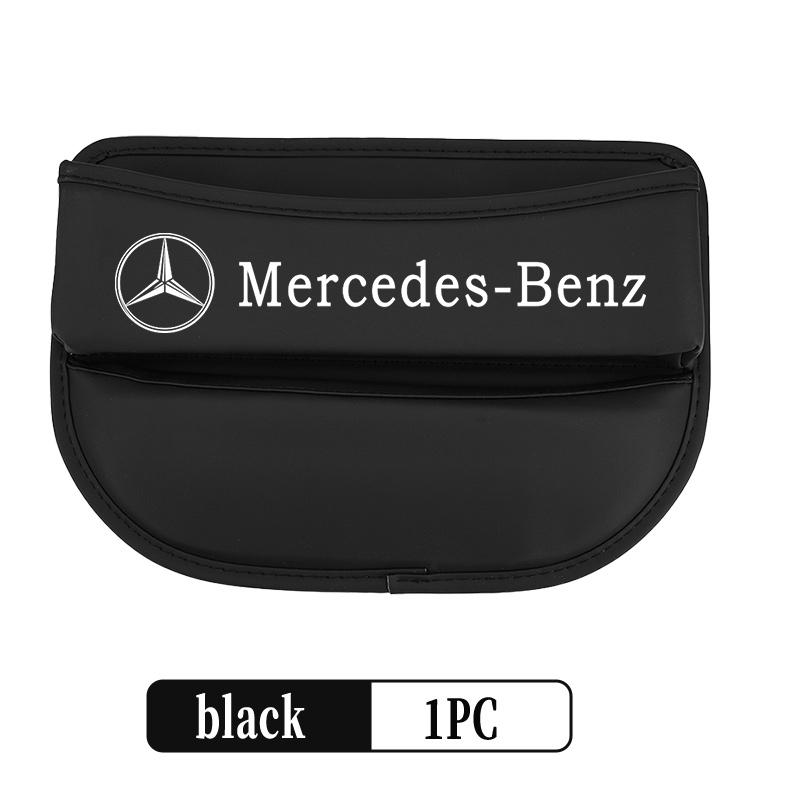 Wlfx3 For Benz Car Seat Gap Storage Box Leather Storage Pocket Keys Card Phone Holder Accessories CLS SLK Sport ML C200 C260 C300 W205