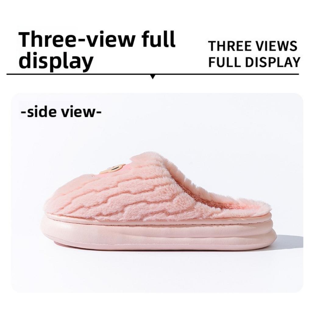 Winter Home Warmth Bag with Cotton Slippers Cute Cartoon Indoor Home Cotton Slippers