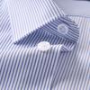 Cotton Breathable Spring New Business Casual Striped Collar Long Sleeve Shirt for Men
