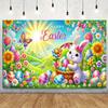 1 Easter Greeting Card Background, Suitable for Home Decoration, Parties, Studios, Homes and Gardens, Multi-functional