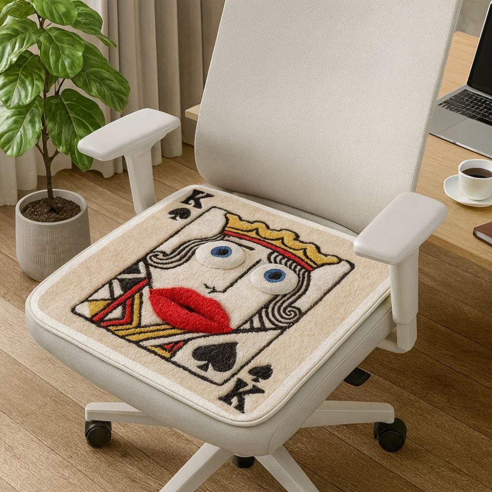 Soft Thick Abstract Cushion Decorative Chair Cushion Chair Pad Warm Seat Cushion  Dining Chair