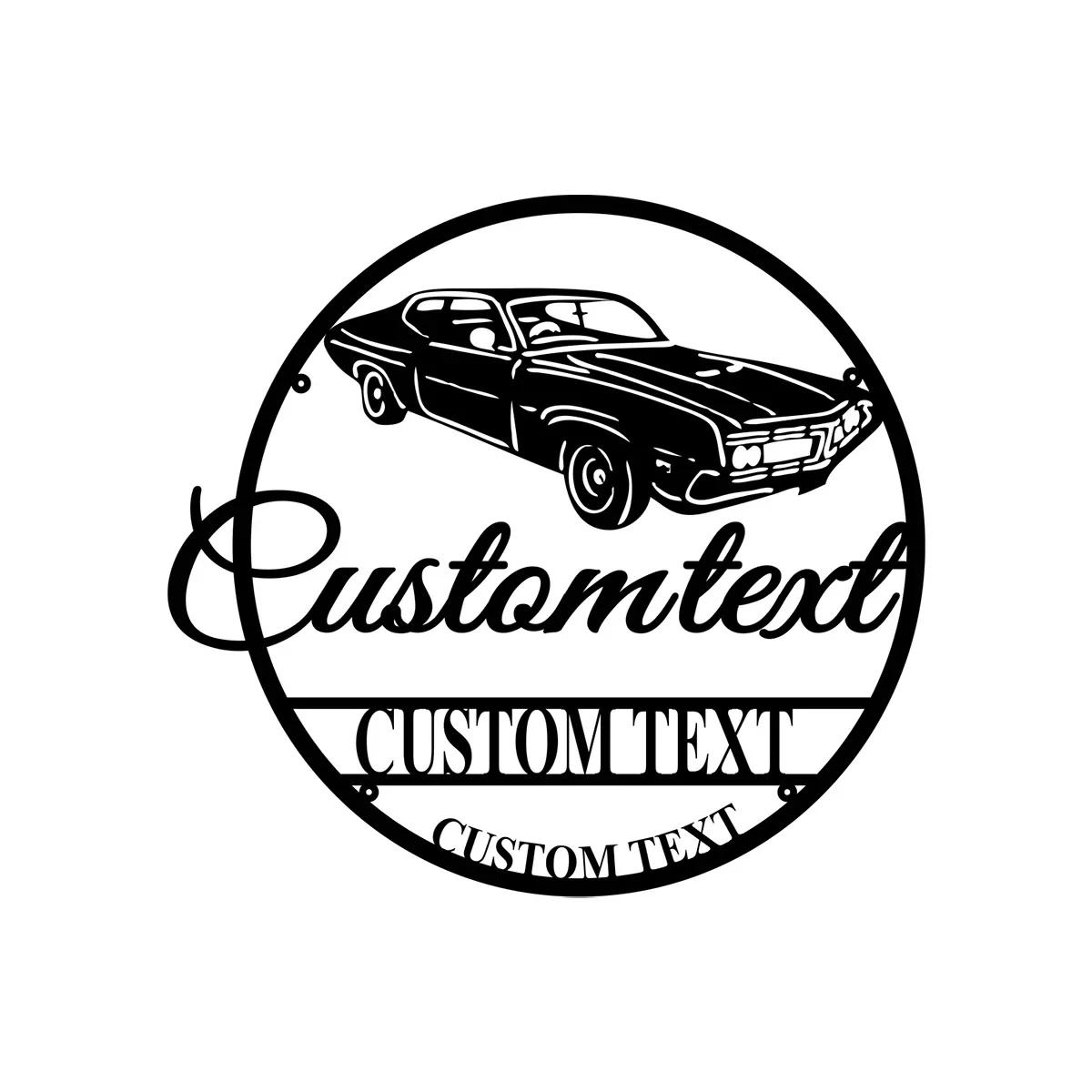 

Metal Wall Art Custom Workshop Sign Man Cave Garage Decor Personalized Gift for Dad Mechanic Car Shop