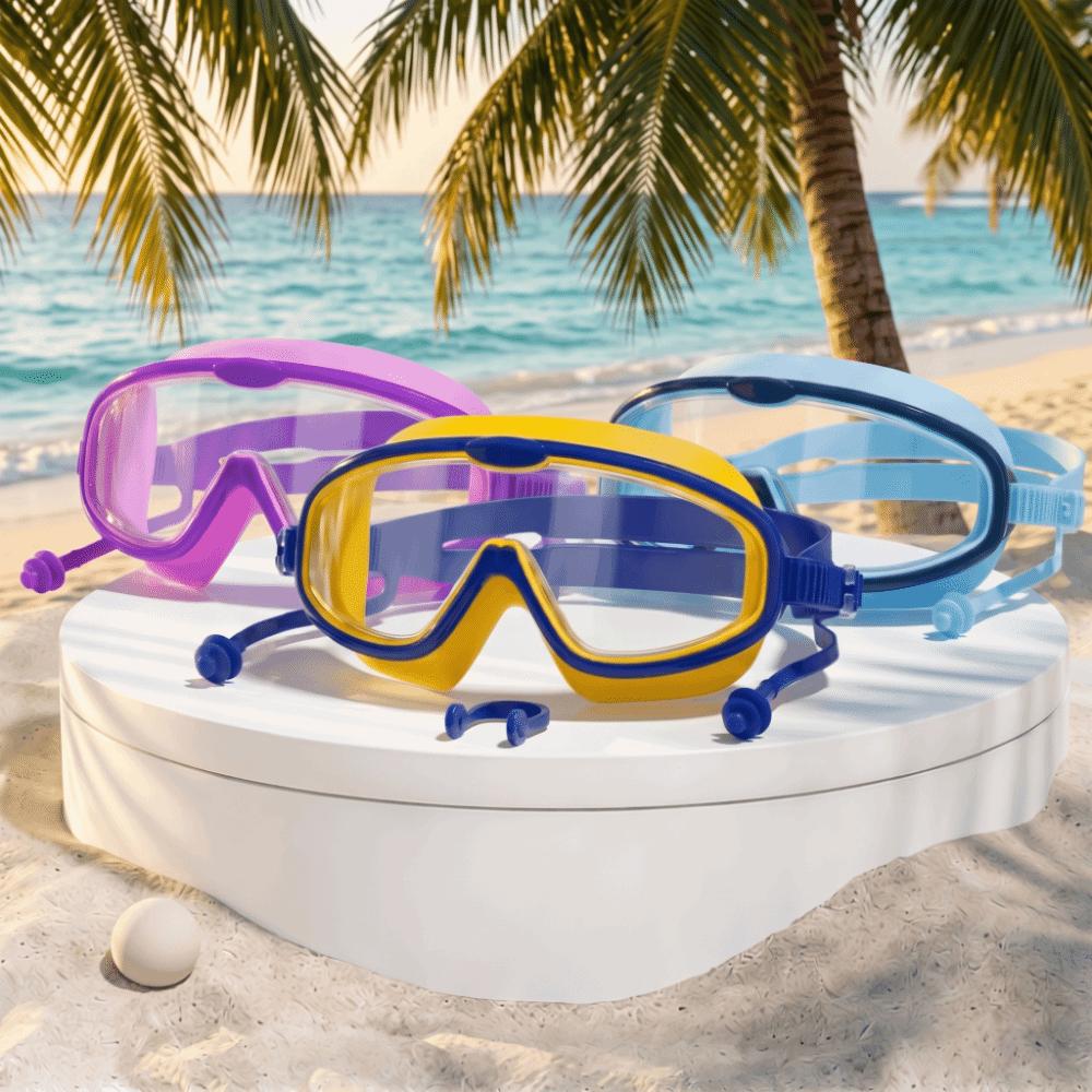 Wide View Big Frame Swim Goggles Anti-Fog Large Frame Swim Goggles Swimming Goggles Swimming