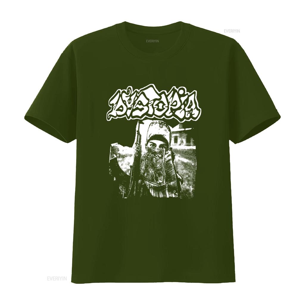 Dystopia Band Vintage Cotton T Shirt for Men and Women Sizes S 5Xl Kv9172 Vintage Washed Homme Graphic Casual Stylish Fashion