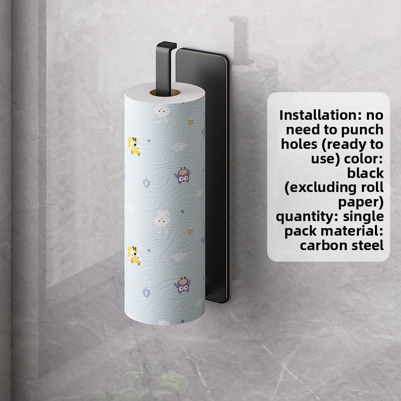 Kitchen Paper Towel Holder Adhesive Tissue Hanger Toilet Roll Paper Dispenser Cabinet Storage Napkin Rack Bathroom Accessories