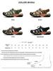 2023 Plus Size Men's Genuine Leather Closed-Toe Casual Outdoor Summer Sandals