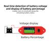 DC 4-55V Battery Indicator Voltage Capacity Percentage Meter Compatible with NCM LFP Lead Acid Battery for EV Power Storage