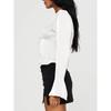 Women S V Neck Long Sleeve Lace Bow Open Front Top