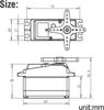 DS5180 Servo Digitale ad Alto Torque 80KG 7.4V | Alluminio CNC Completamente Metallico | Impermeabile | Ideale per Crawler RC, Auto 1/10, Robotica