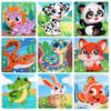 11cm Children Wooden Jigsaw Puzzle Games Cartoon Animal Vehicle Pattern Wooden 3d Puzzle Montessori Educational Toys