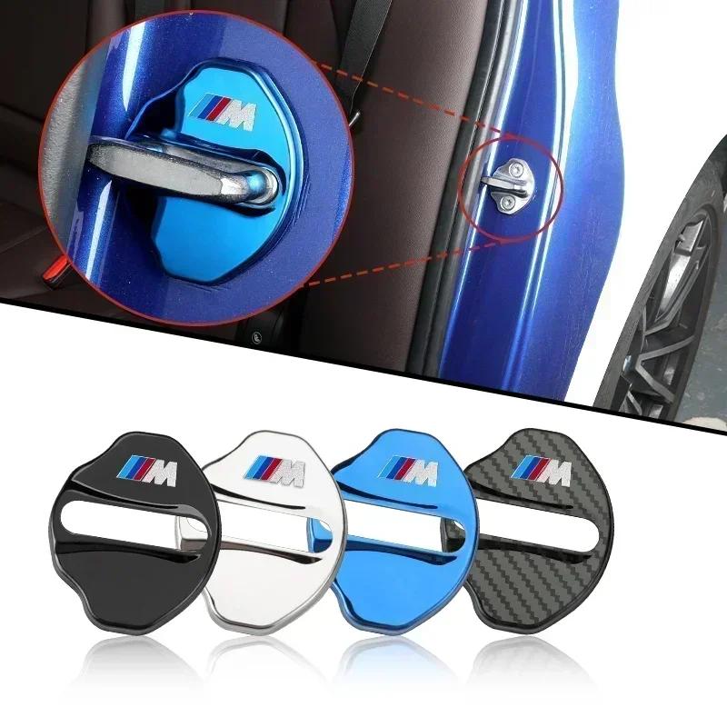 Nouveau 4 pièces Style de Voiture Couvercle de Serrure de Porte Acier Inoxydable Auto Loquet de Porte Garniture Autocollante Pour BMW Série 3 G20 Série 2 G42 iX-xDrive50