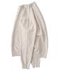 ANALOG MOOD Velour Refined Henley Neck Round Knit (Oatmeal)