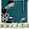 Philadelphia Eagles Wall Tapestry Aesthetic Wall Hanging Printed Fabric Blanket Decorative Tapestries for Bedroom Living Room Home Decor