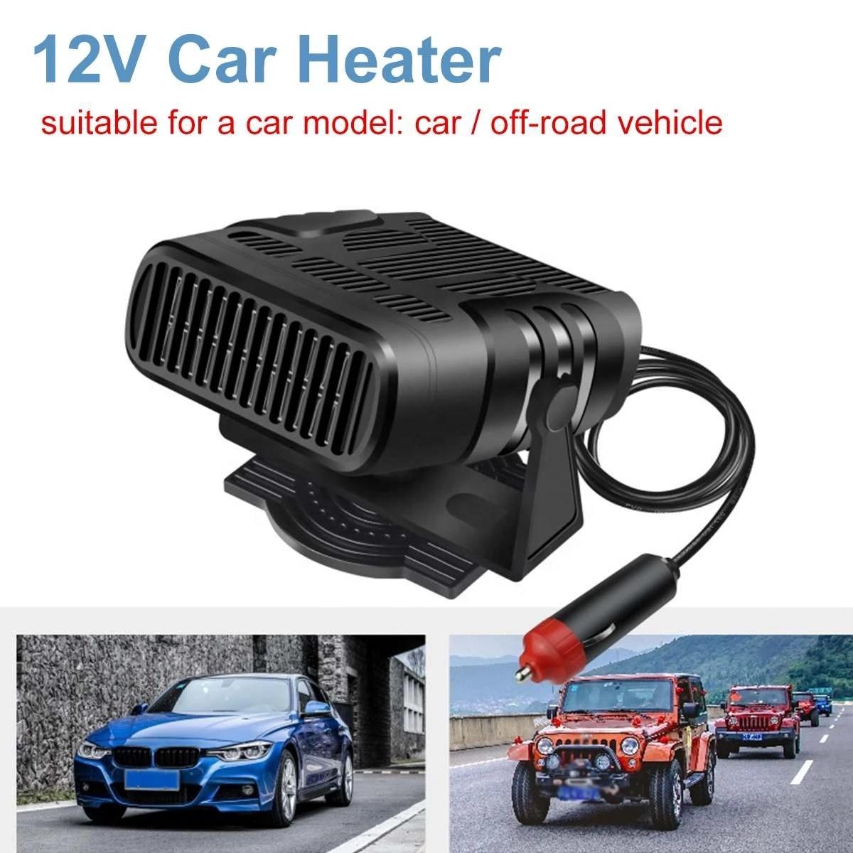 

Car Heater Fan 12V/24V 120W Heater Electric Cooling Heating Fan Auto Windshield Defroster Defogging Demister Car Anti-Fog Heater
