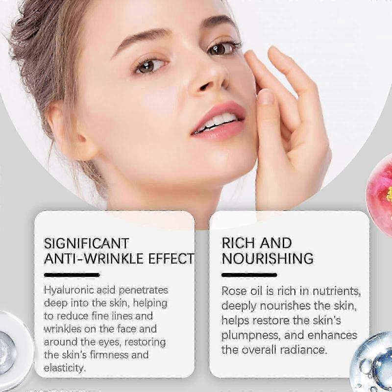 100ml Hyaluronic Acid Serum ,Facial Care for Men and Women,Anti-aging Hyaluronic Acid Serum with Rose oil