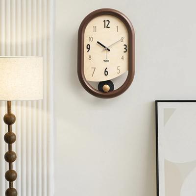 Pendul Træ Vægur Quartz Digital Moderne Æstetisk Stilfuldt Ur Minimalistisk Elegant Stille Nordiske Ure Luksus Unikke Ure Vægpynt