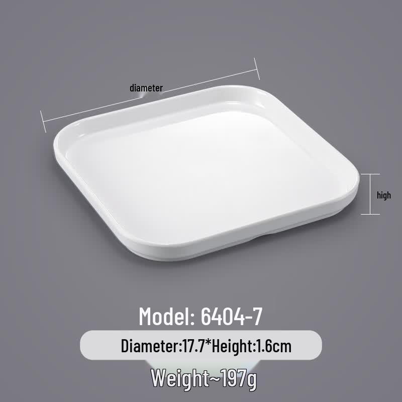 Square Melamine Dinner Plate