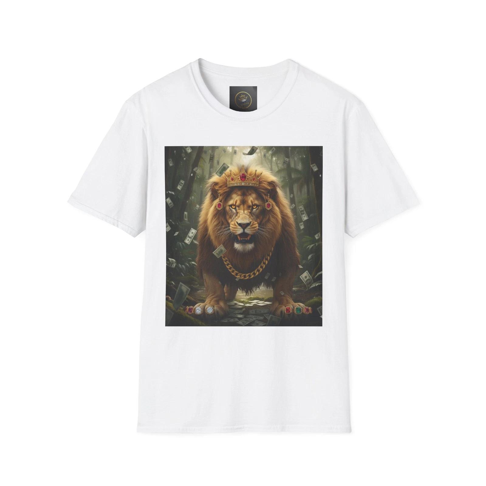 Majestic Lion Graphic Tee - Unisex Softstyle T-Shirt, Animal Lover Gift, [...] 2XL