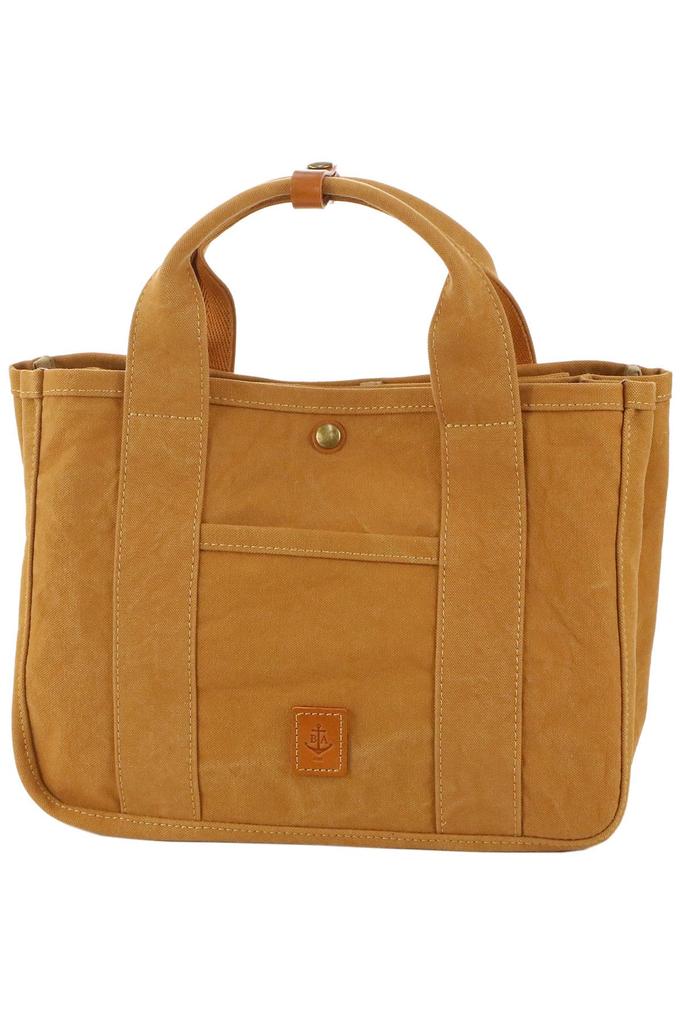 Tote Bag Genuine Leather Baggies Annex 18oz Army Duck Bio Small Mustard [Baggy Port] Women's BP-LGRN4020-MU