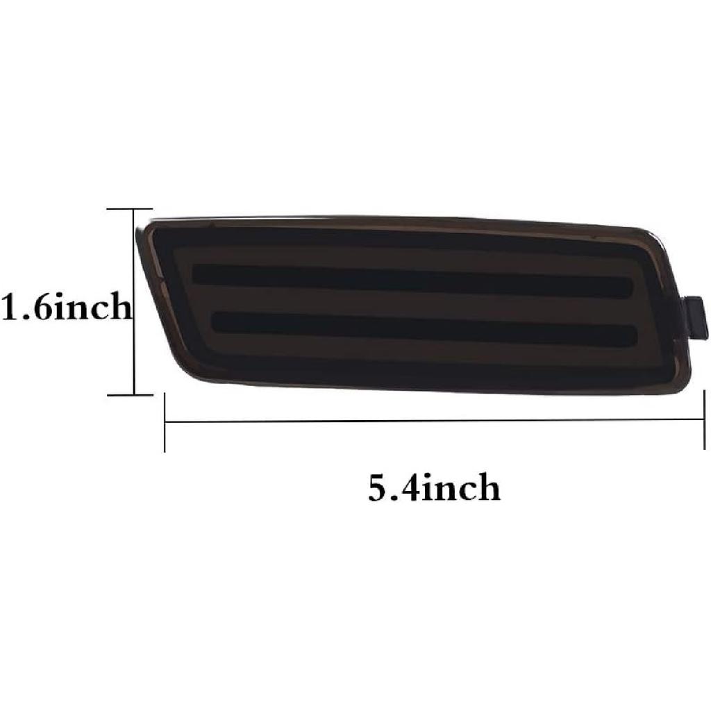 Smoked Lens Amber LED Front Side Marker Light Kit For Volkswagen 2006-2009 MK5 Golf/GTI Rabbit, 2005-2010 Jetta, 2008 R32