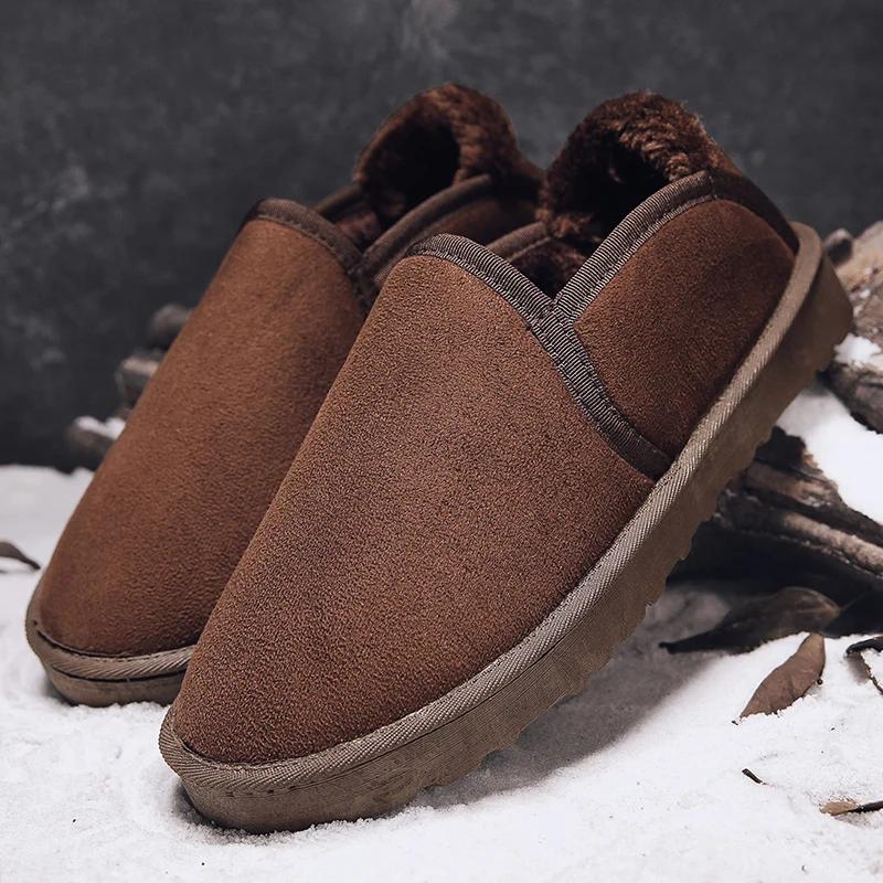 Fashion Snow Boots Men Women Winter 2025 New Lovers Plush Thick Comfortable Cotton Shoes Waterproof Anti Slip Outdoor Casual Shoes Flats