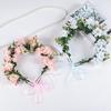 Corona de Flores Estilo Mori Diadema Nupcial - Perfecta para Viajes, Fotos, Actuaciones y Accesorios para el Cabello